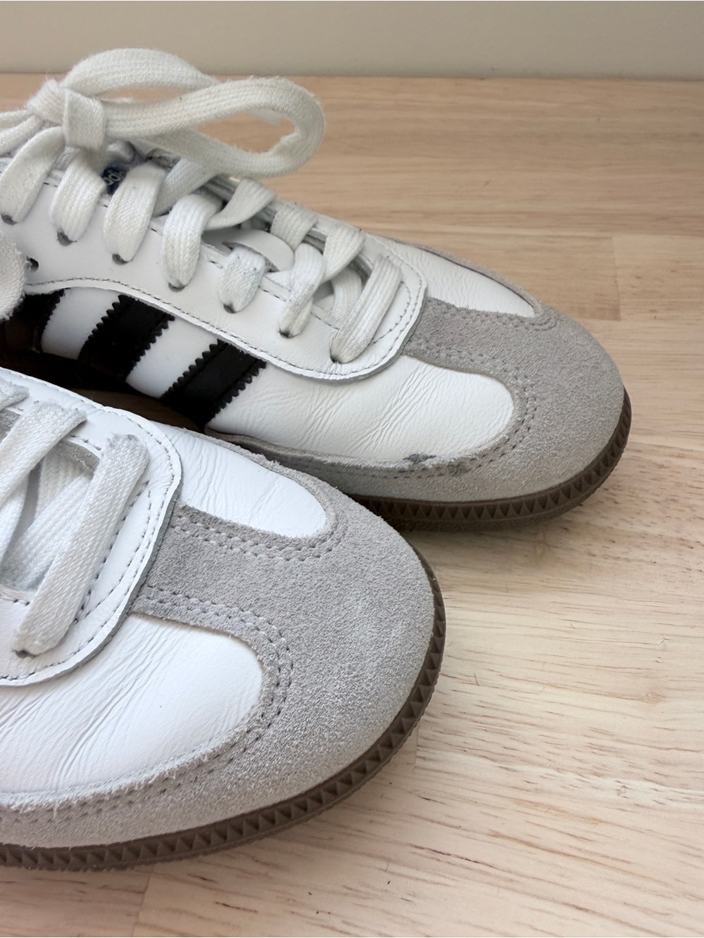 Adidas Samba OG Sneakers White Black Leather Trainers Women’s Unisex W4.5 M9 - Picture 6 of 12